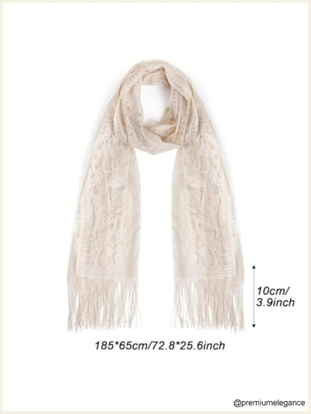Women's Lace Pashmina Shawls and Wraps, Wedding Bridal Scarf Chapel Veil