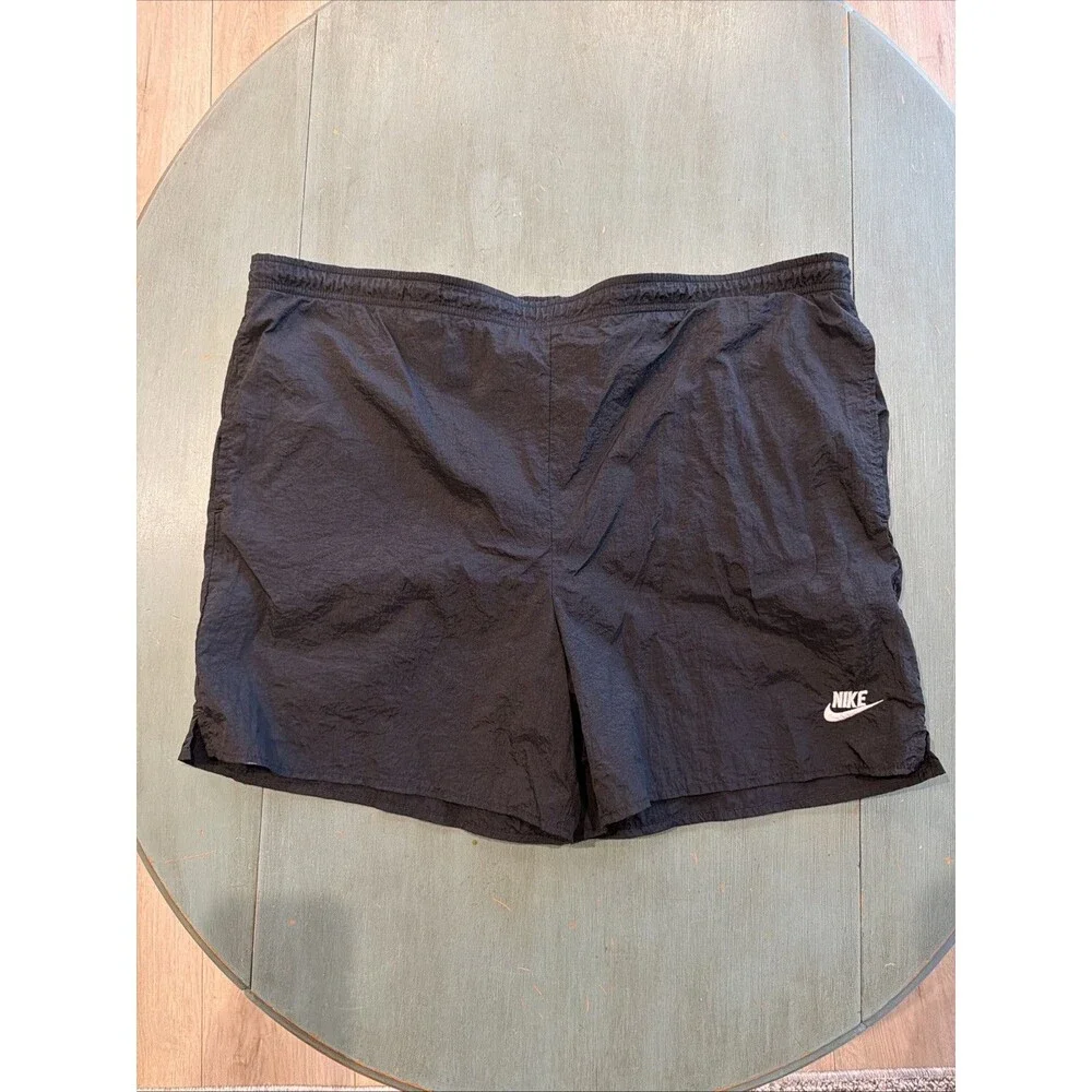 Vintage Nike Black Mesh Lined Swim Trunks Shorts Mens Size L‎