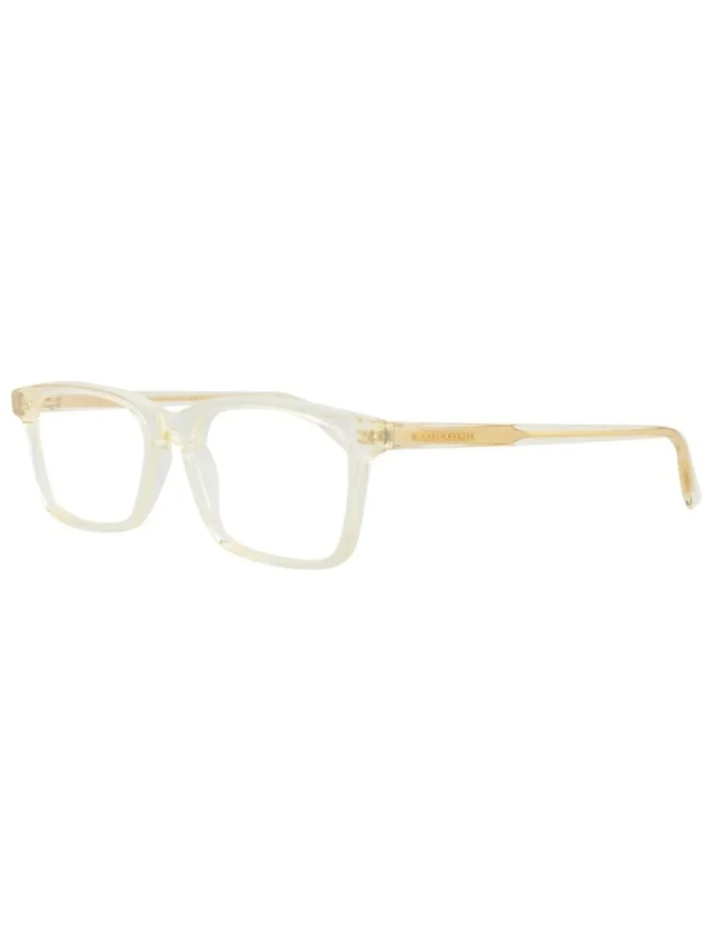 New Bottega Veneta Women's Eyeglasses Square Rectangle Acetate Frame Mens Beige