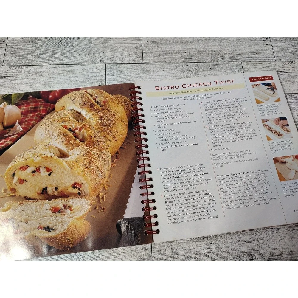 Pampered Chef All the Best 2003 Spiral Bound Cookbook Recipes Kitchen Party Retr