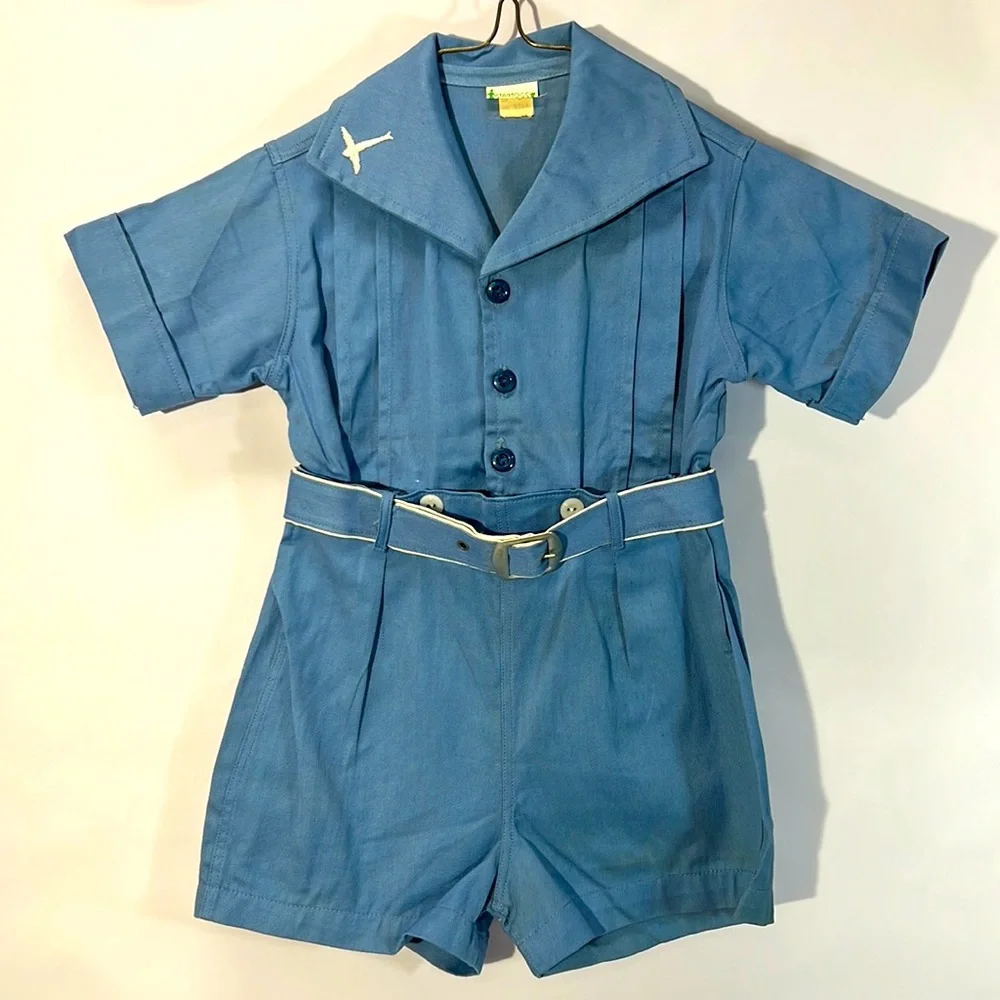 STANTOGS Vintage dead-stock Baby Boy 2 piece short & top Size tag says 2