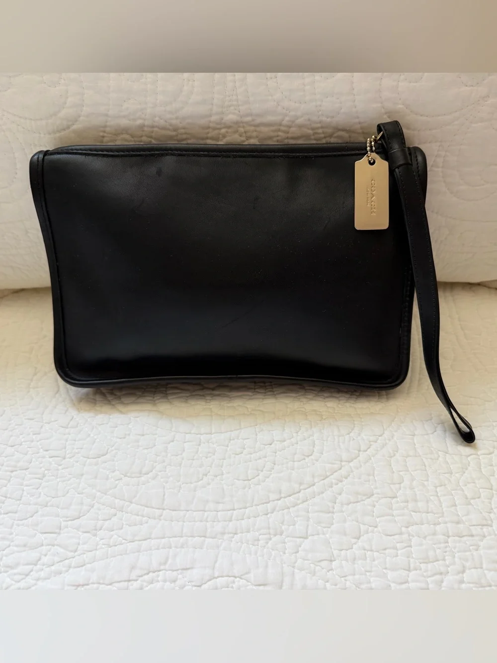 Vintage Coach 9972 Zip Top Clutch 2000