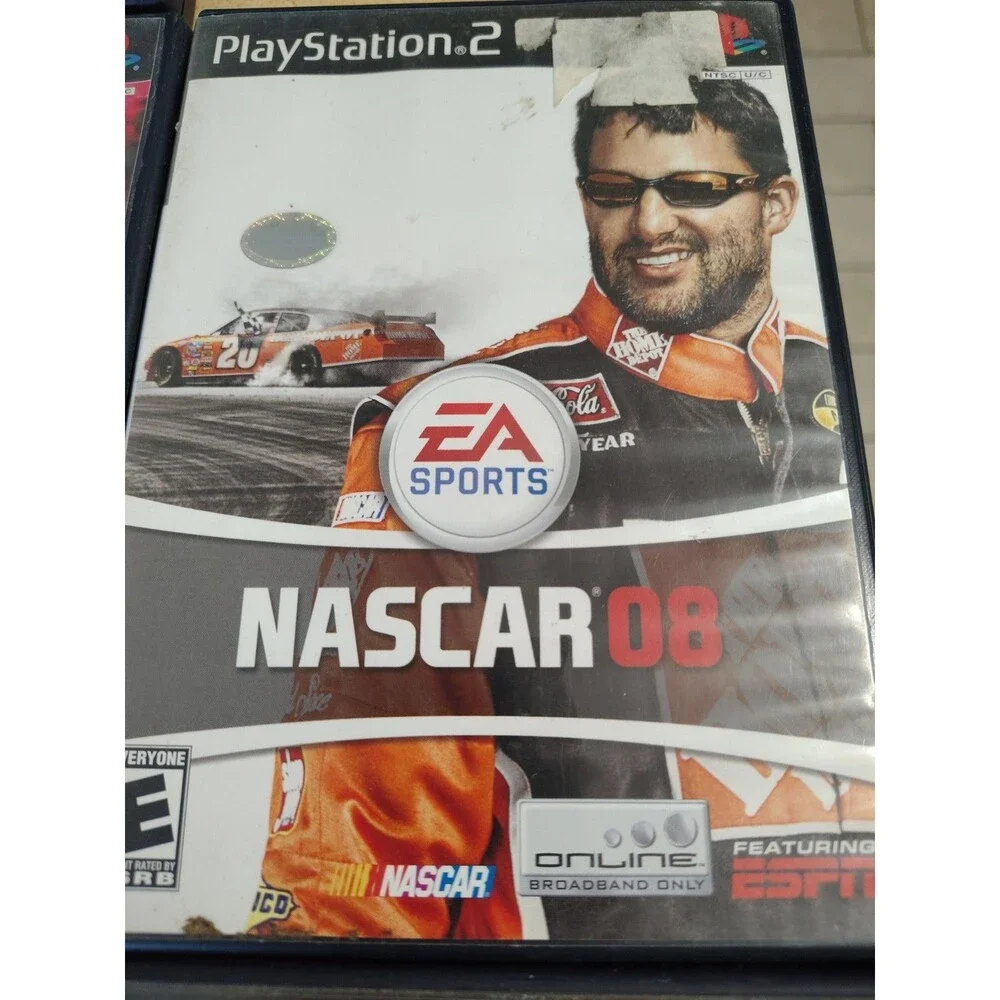 Playstation 2 Lot 7 Games W/Cases Call Of Duty Monster Bass Desert Storm Nascar