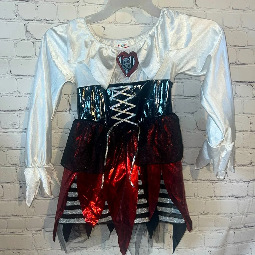 Nightmare Before Christmas costume dress Long sleeve Glitter skirt Exc condition