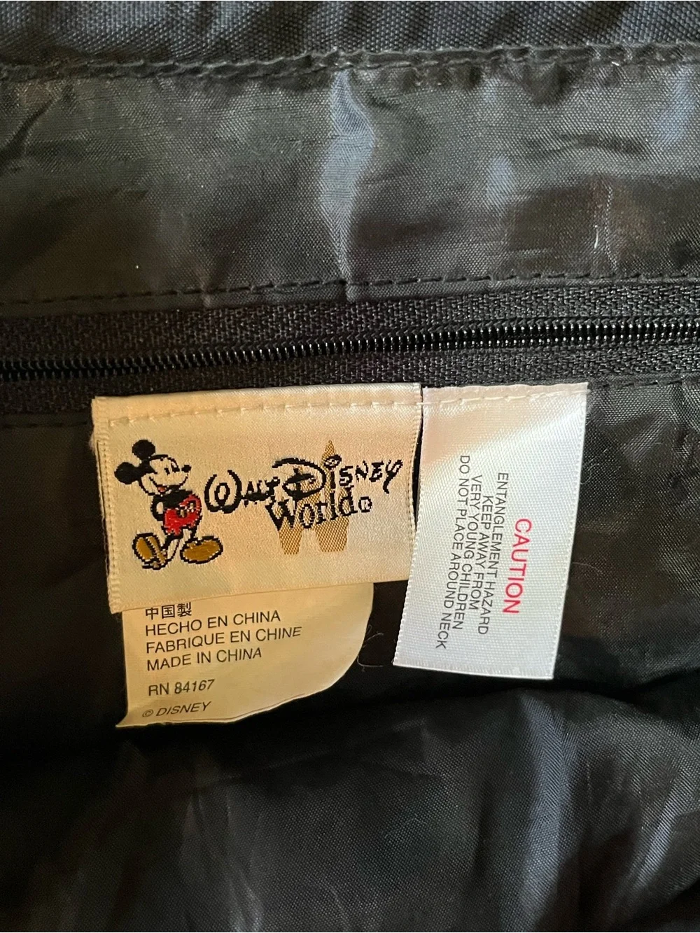 Disney black drawstring