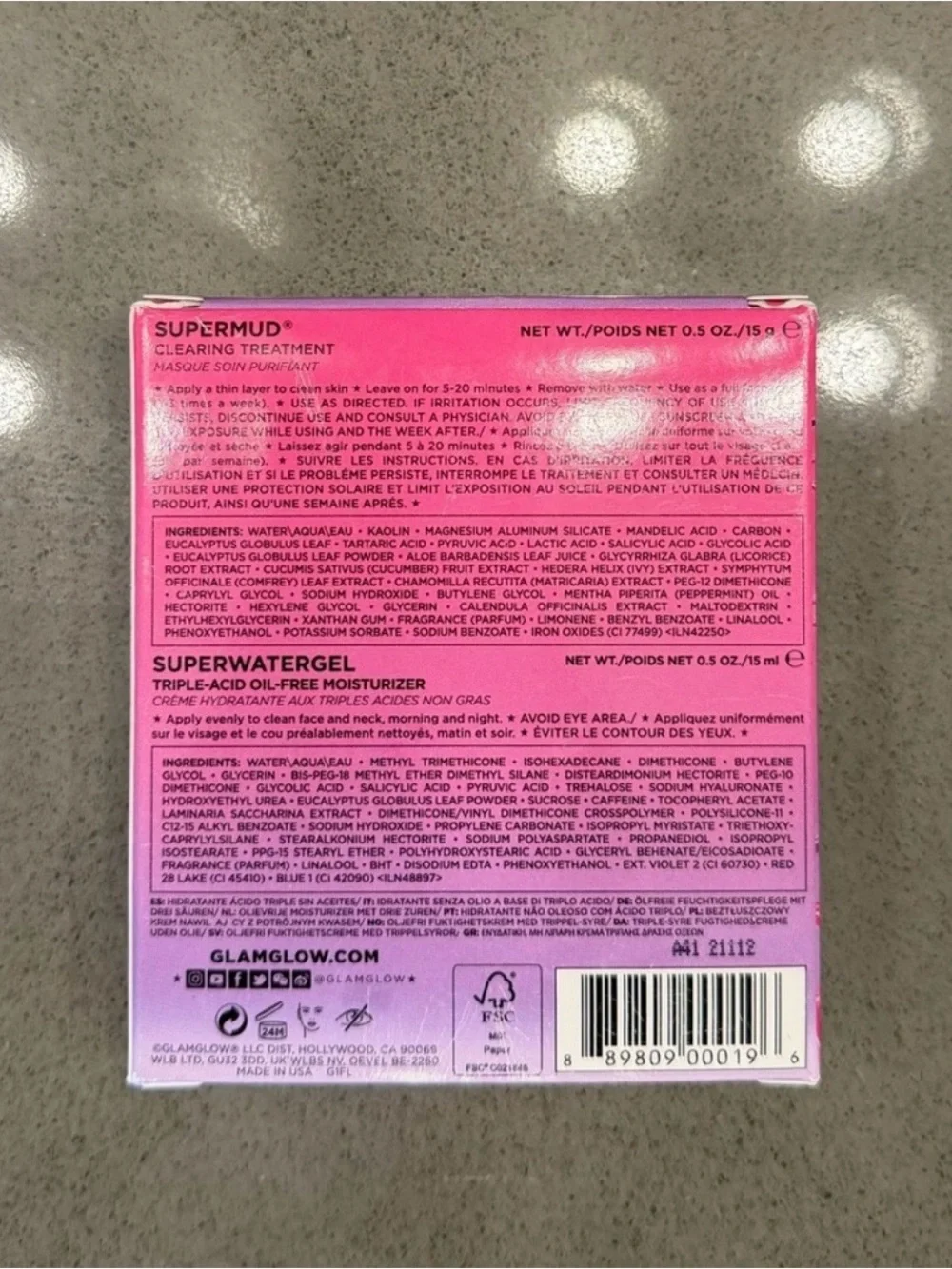 GLAMGLOW supermud superwatergel