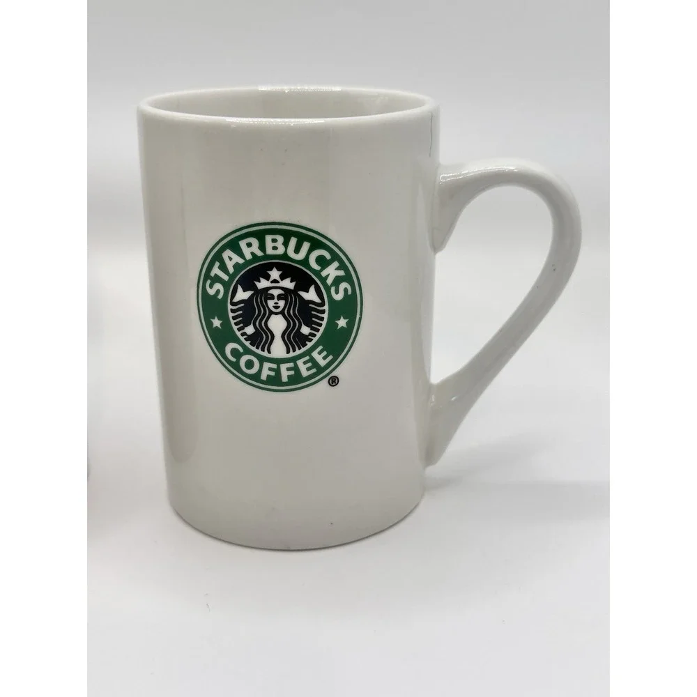 2 Starbucks 10oz‎ 2008 Coffee Tea Mug Tall 4