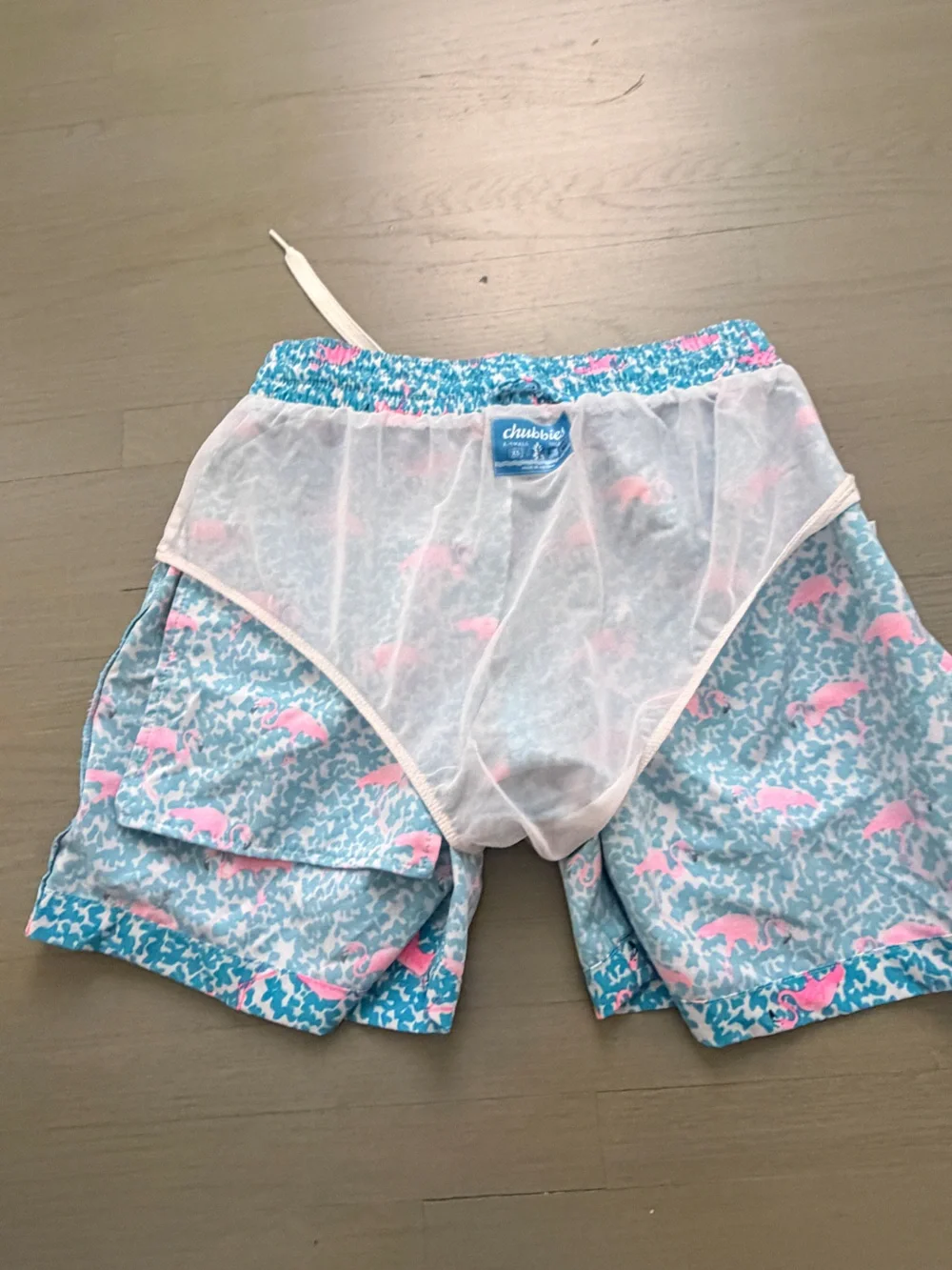 chubbies flamingo pattern