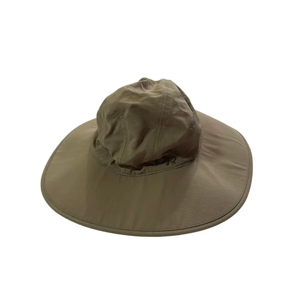 NWOT Outdoor Research Womens Small Oasis Sun Hat Sombrero Khaki Large Brim Beach