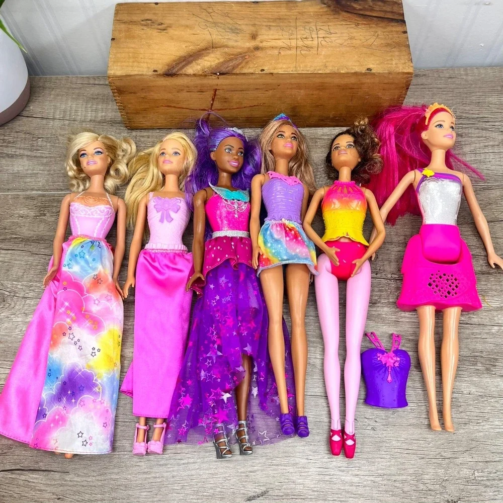 Lot If 6 BARBIE DREAMTOPIA Princesses Collection‎ Good Condition