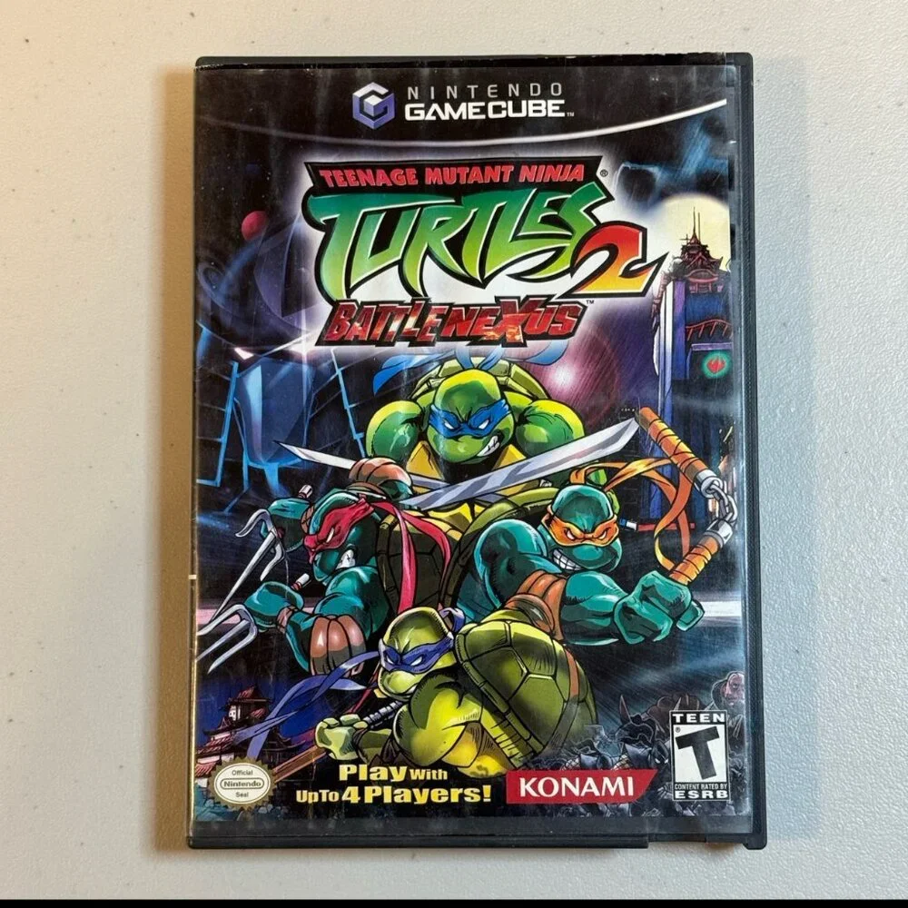 Teenage Mutant Ninja‎ Turtles 2: BattleNexus Case & Discs Only Nintendo Gamecube