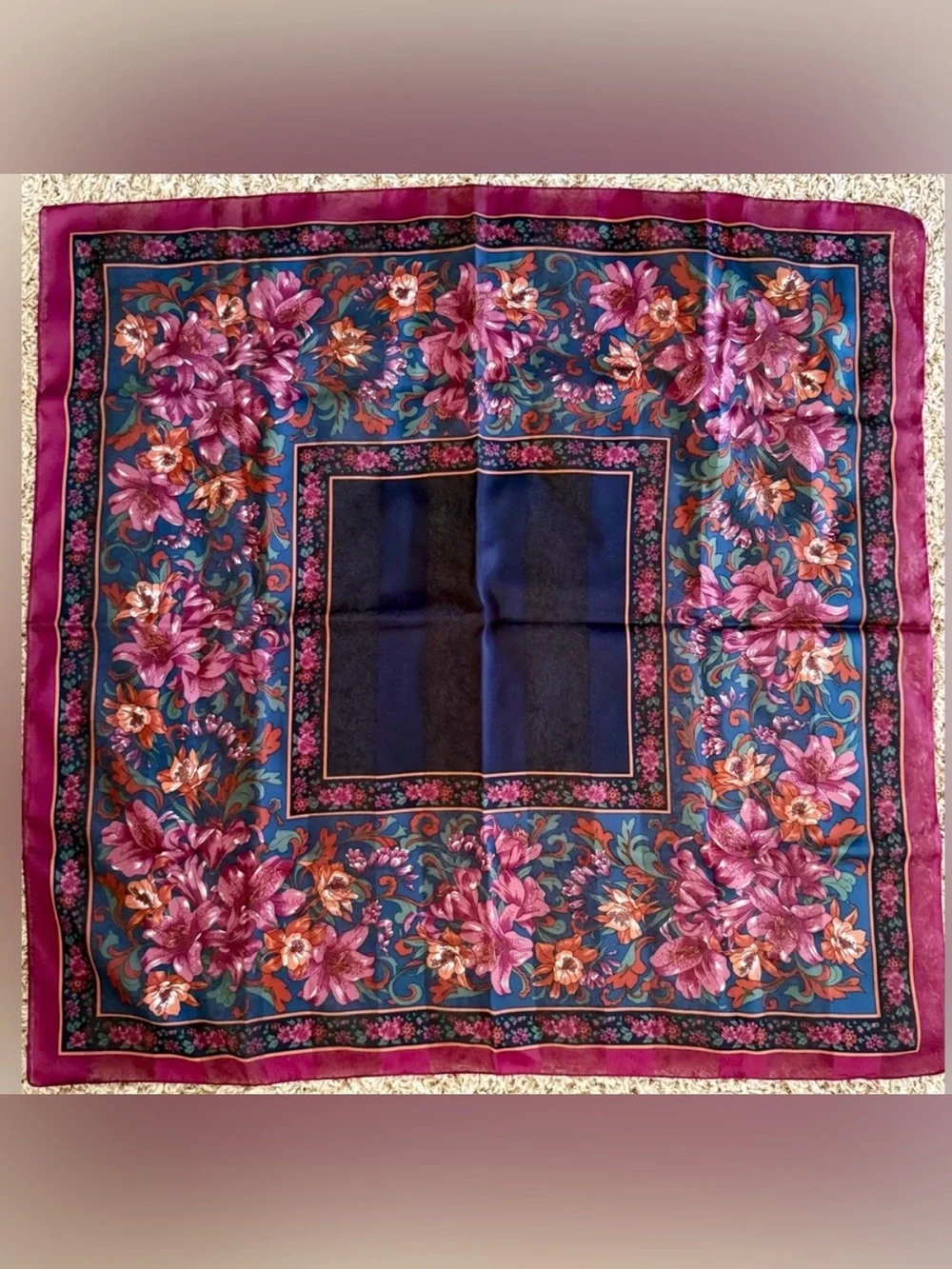Women's Berkshire Scarf Floral Lillies Fall 30