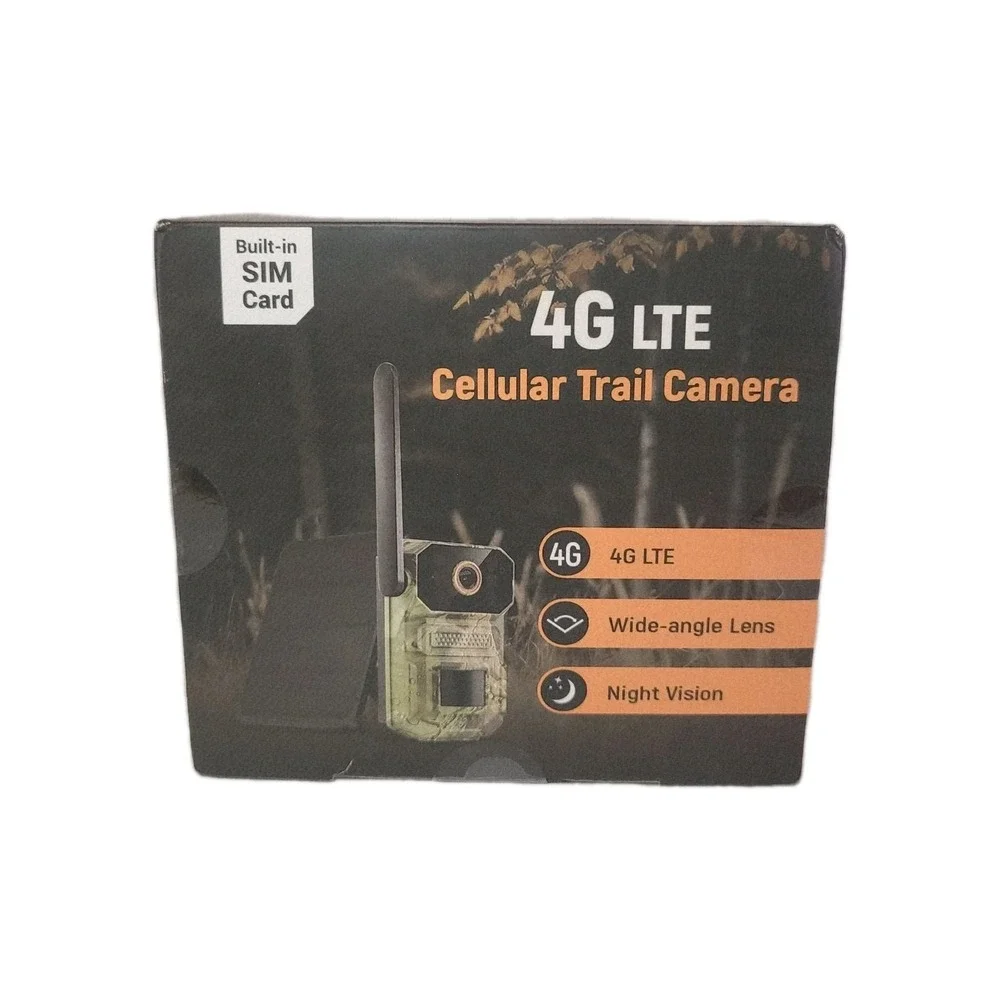 4G LTE Cellular Trail Camera with‎ Solar Panel Game Cameras Live New In Box