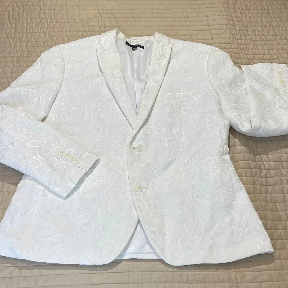 INC INTERNATIONAL CONCEPT SLIM FIT MENS SIZE L Elegant White Blazer
