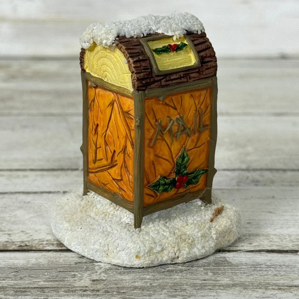 Silvestri Dean Griff Christmas Village Accessories Mailbox and‎ Bench