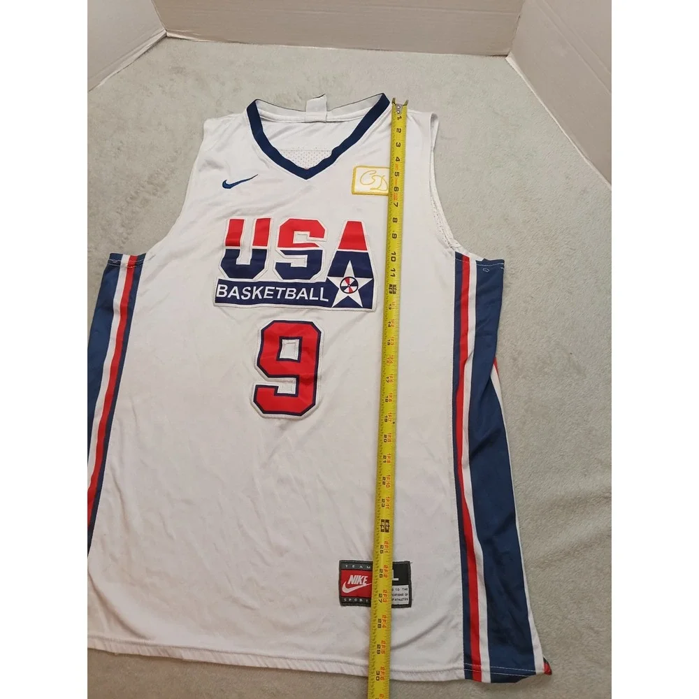 NIKE NBA Michael Jordan #9 1992 OLYMPICS USA White Dream Team Jersey Sz XL