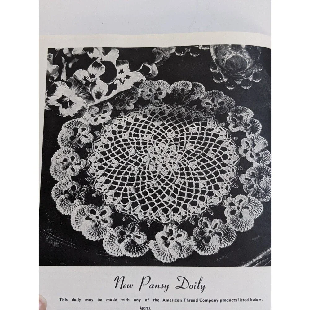 Vintage 1979 Floral Doilies For Crocheting Book 35 Patterns Edited by Rita Weiss