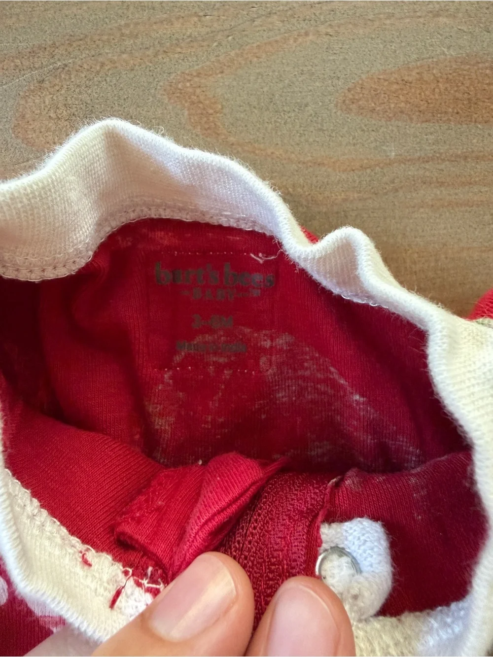 Burts Bees Baby soft red