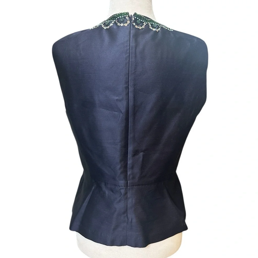Tory Burch navy blouse