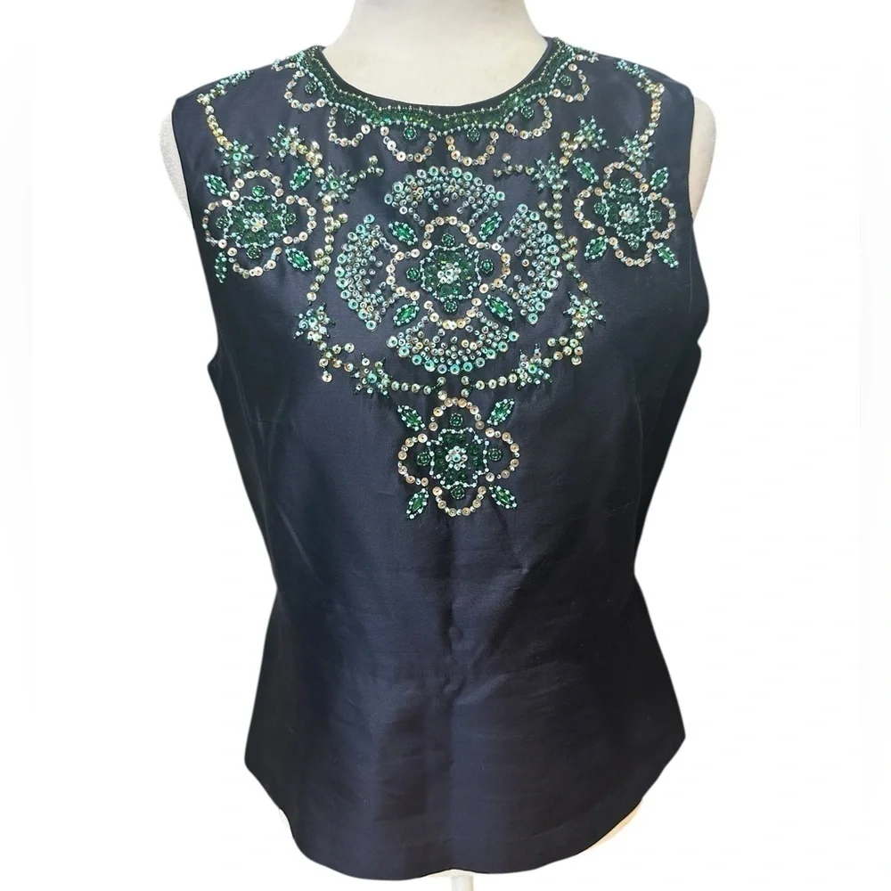 Tory Burch navy blouse