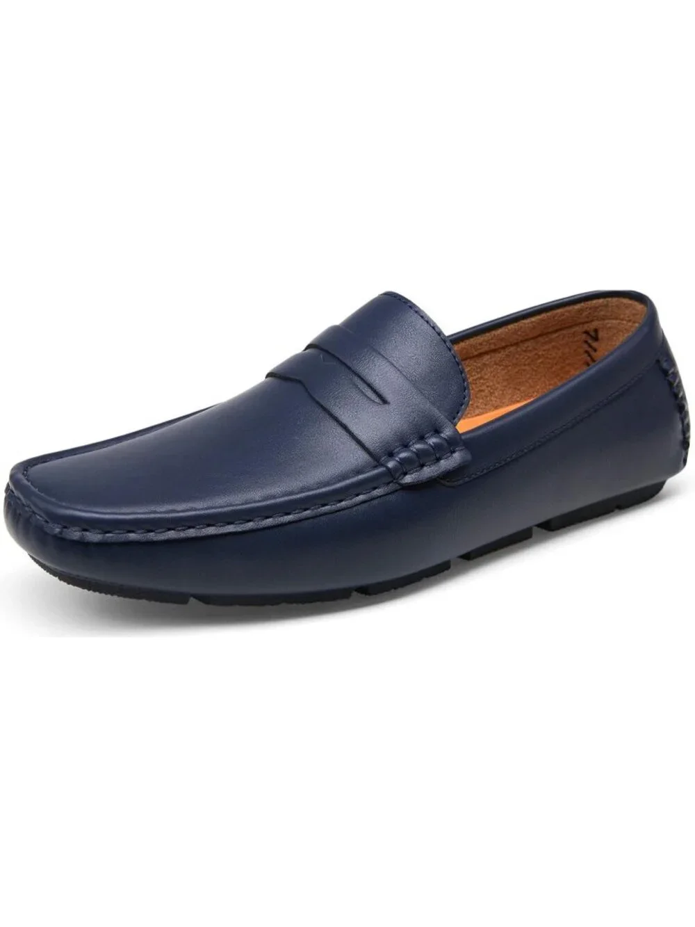 Jousen Men's Navy Classic Penny Loafer Slip On Lightweight Casual Driving Shoes
