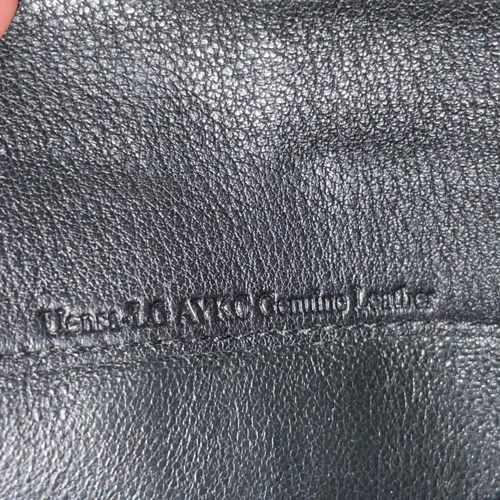 Bally black leather