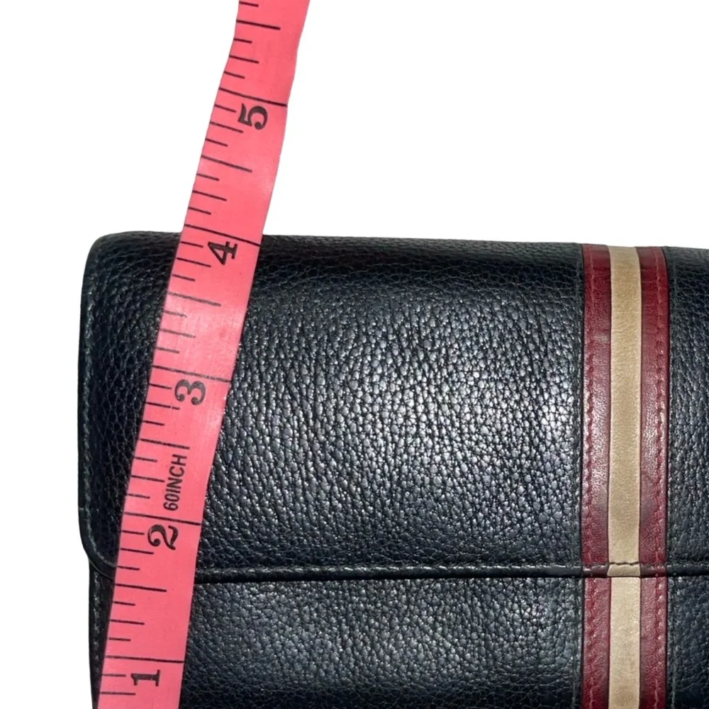 Bally black leather