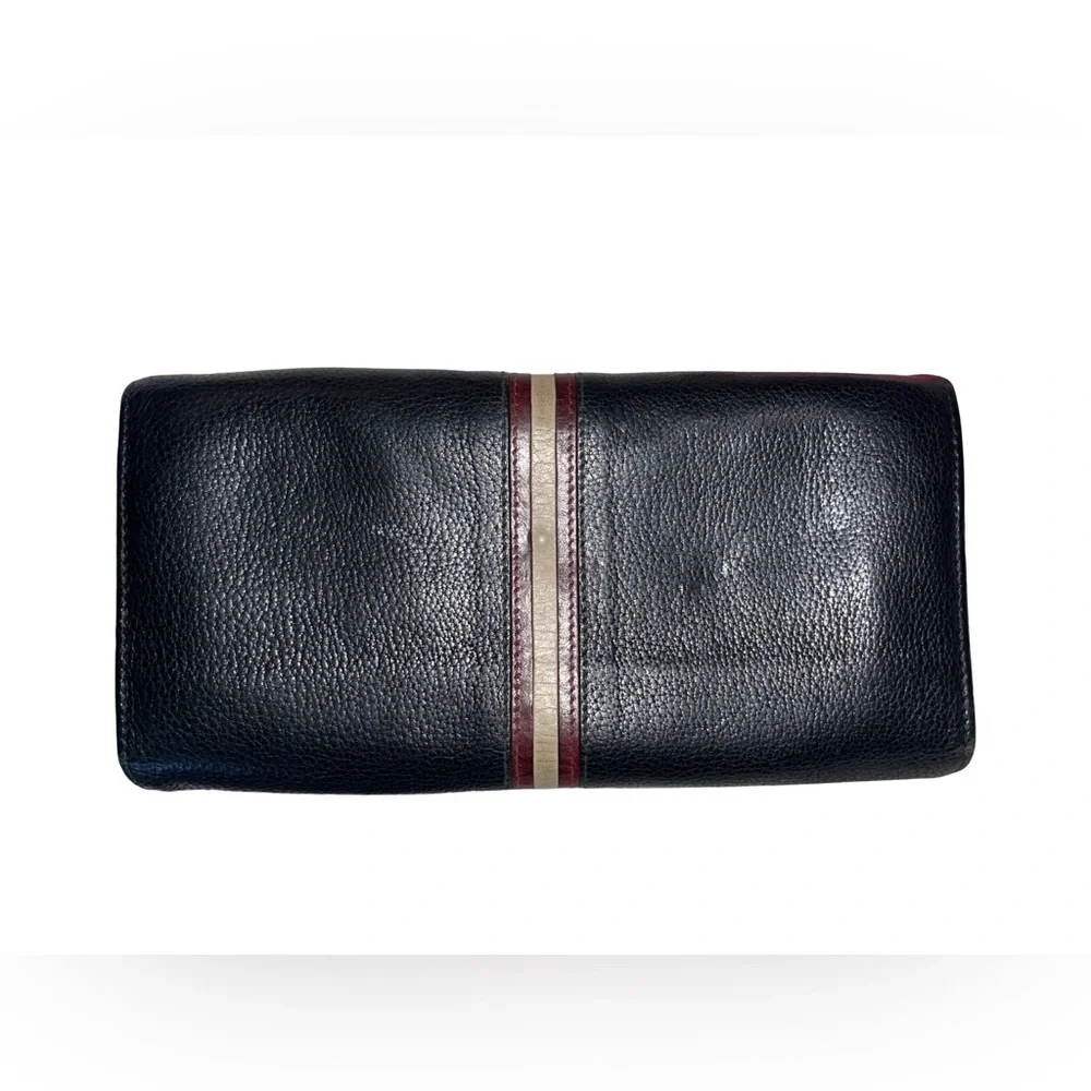 Bally black leather