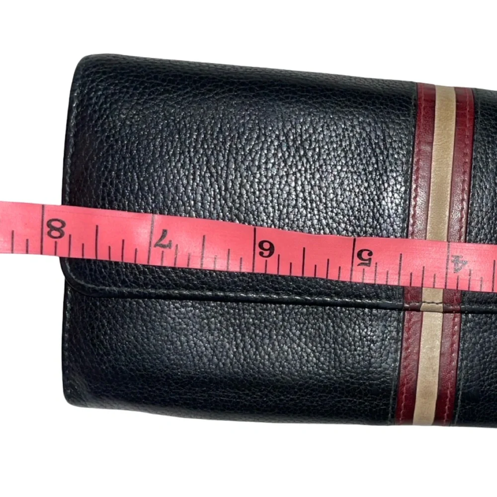 Bally black leather