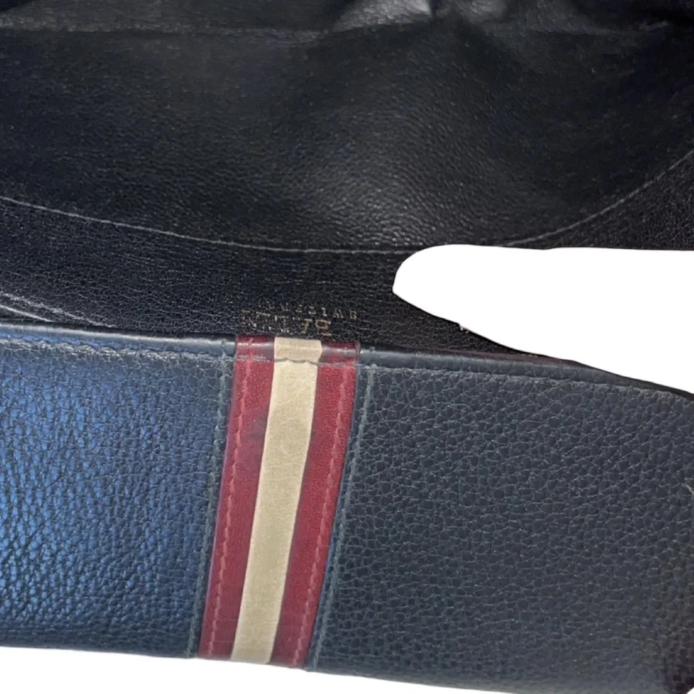Bally black leather
