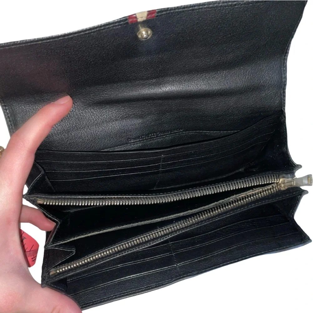 Bally black leather