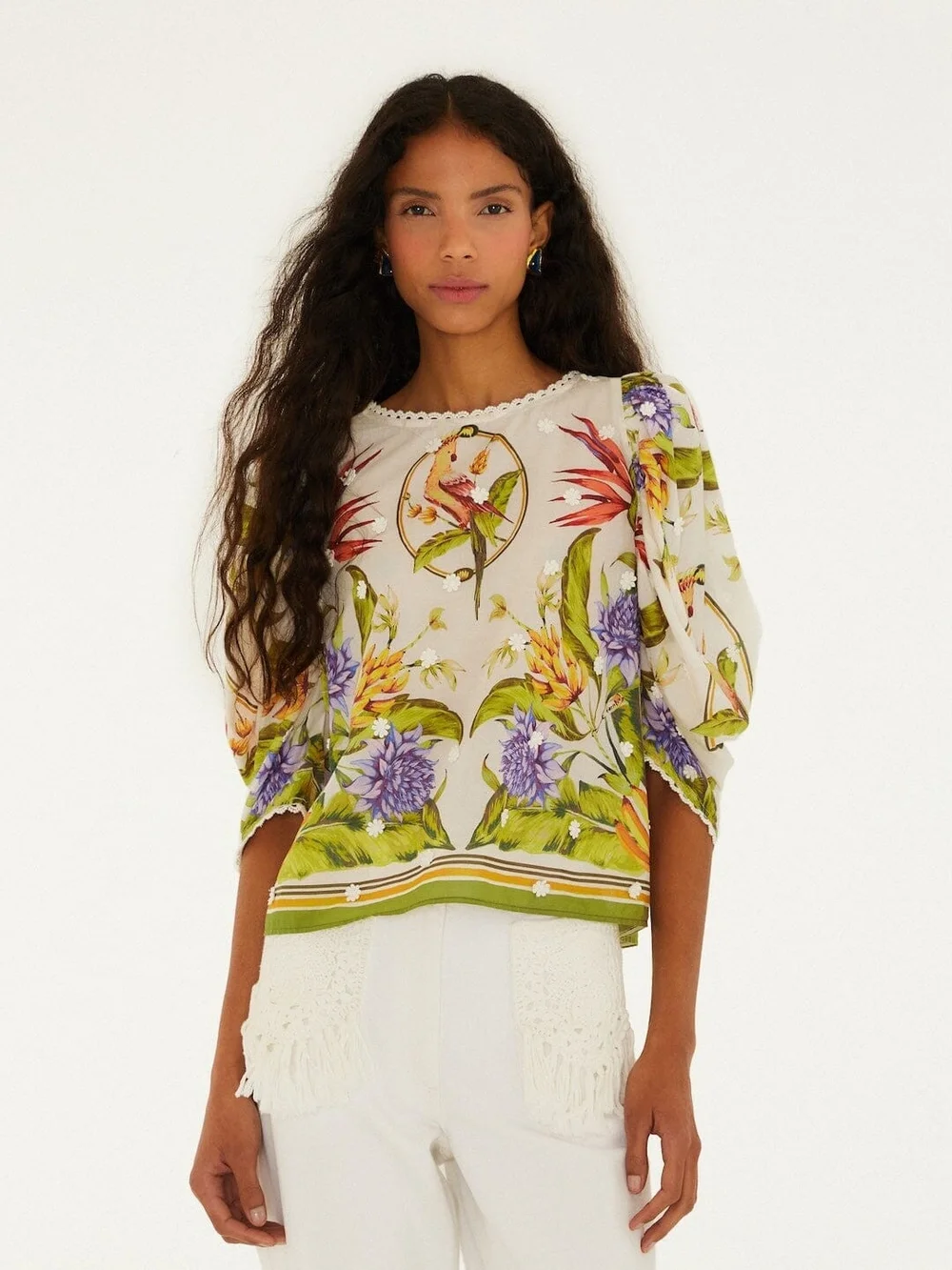 FARM Rio ivory top