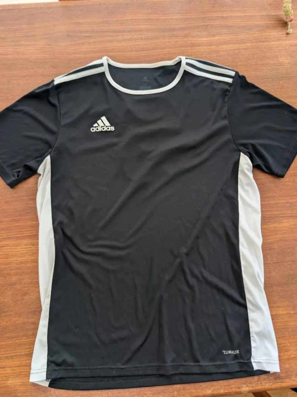 Adidas Climalite Soccer Jersey (Medium, Black, Number 6)