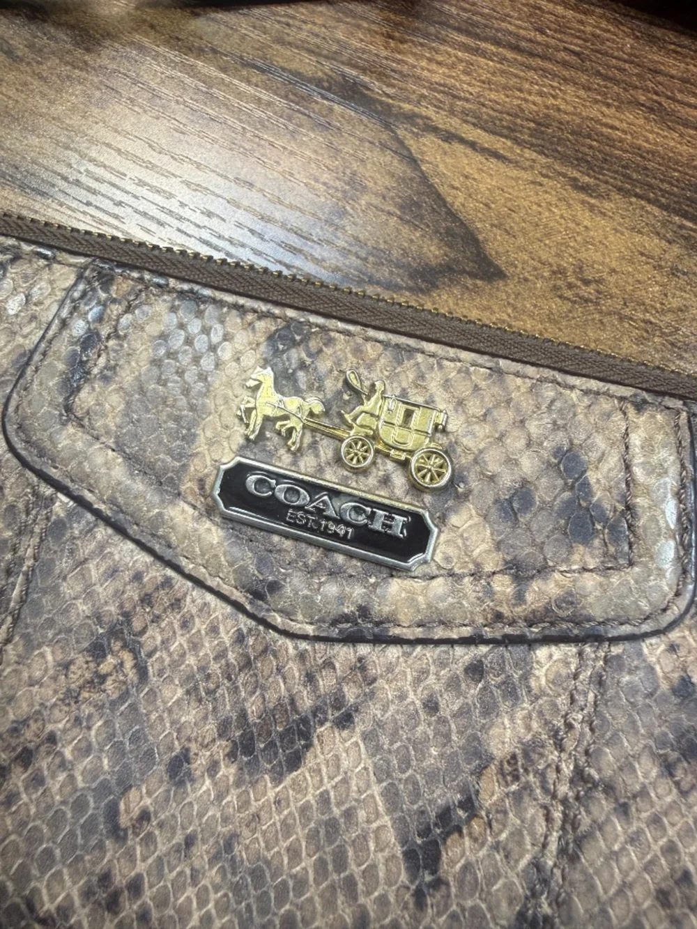 Coach vintage zipper