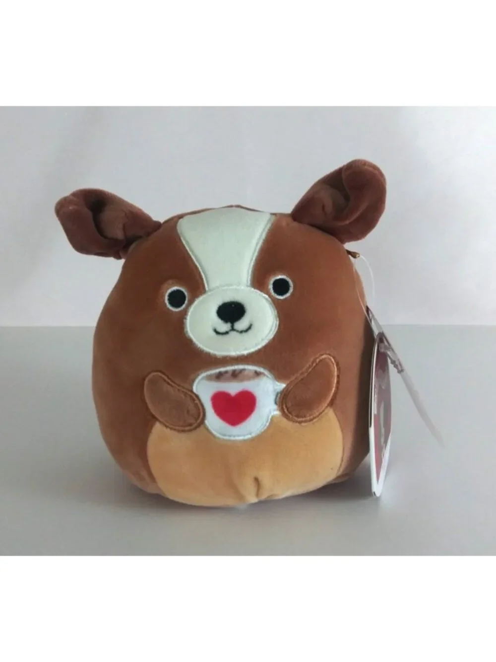 NWT Squishmallows Valentine's Bernie The Dog 5
