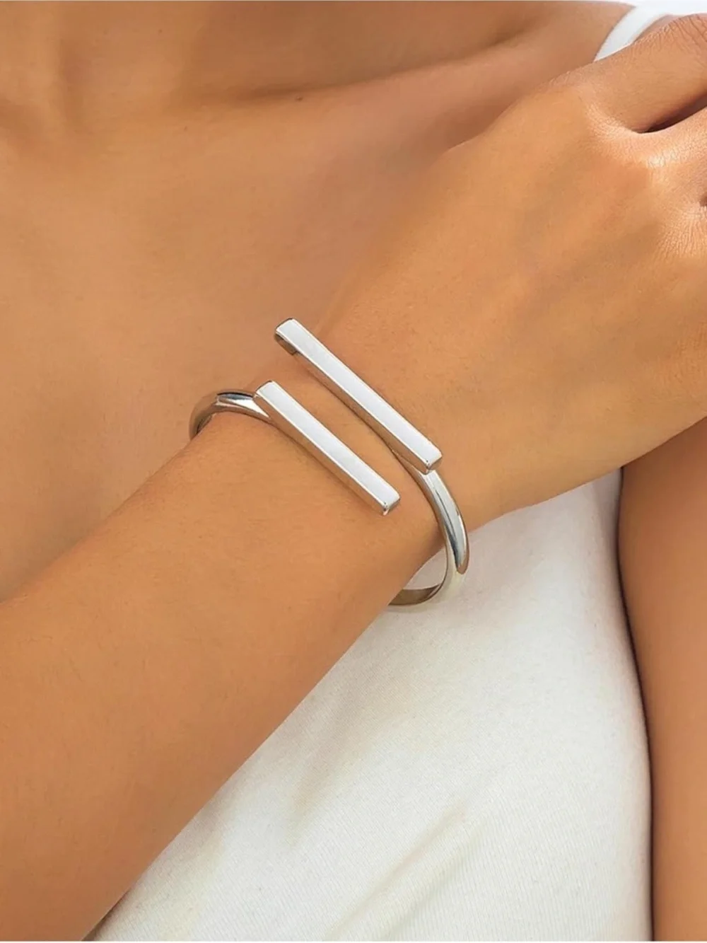 Anthropologie polished silver