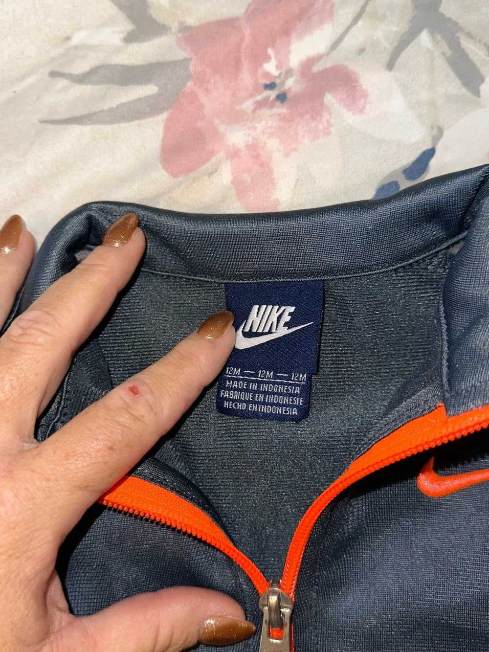 Nike Kids Black & Orange Track Jacket and Pants
