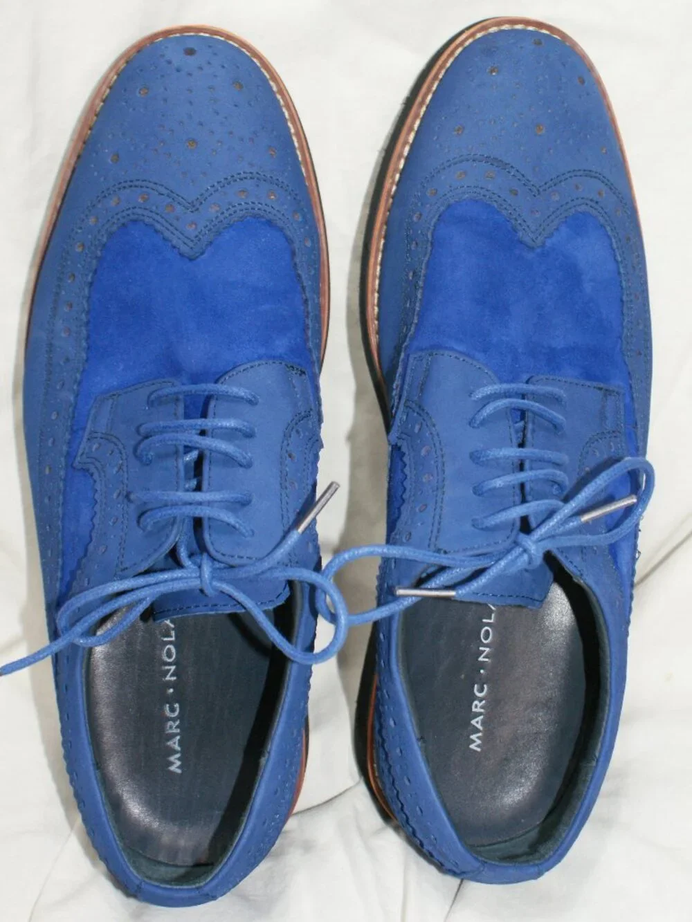 Marc Nolan suede hint blue