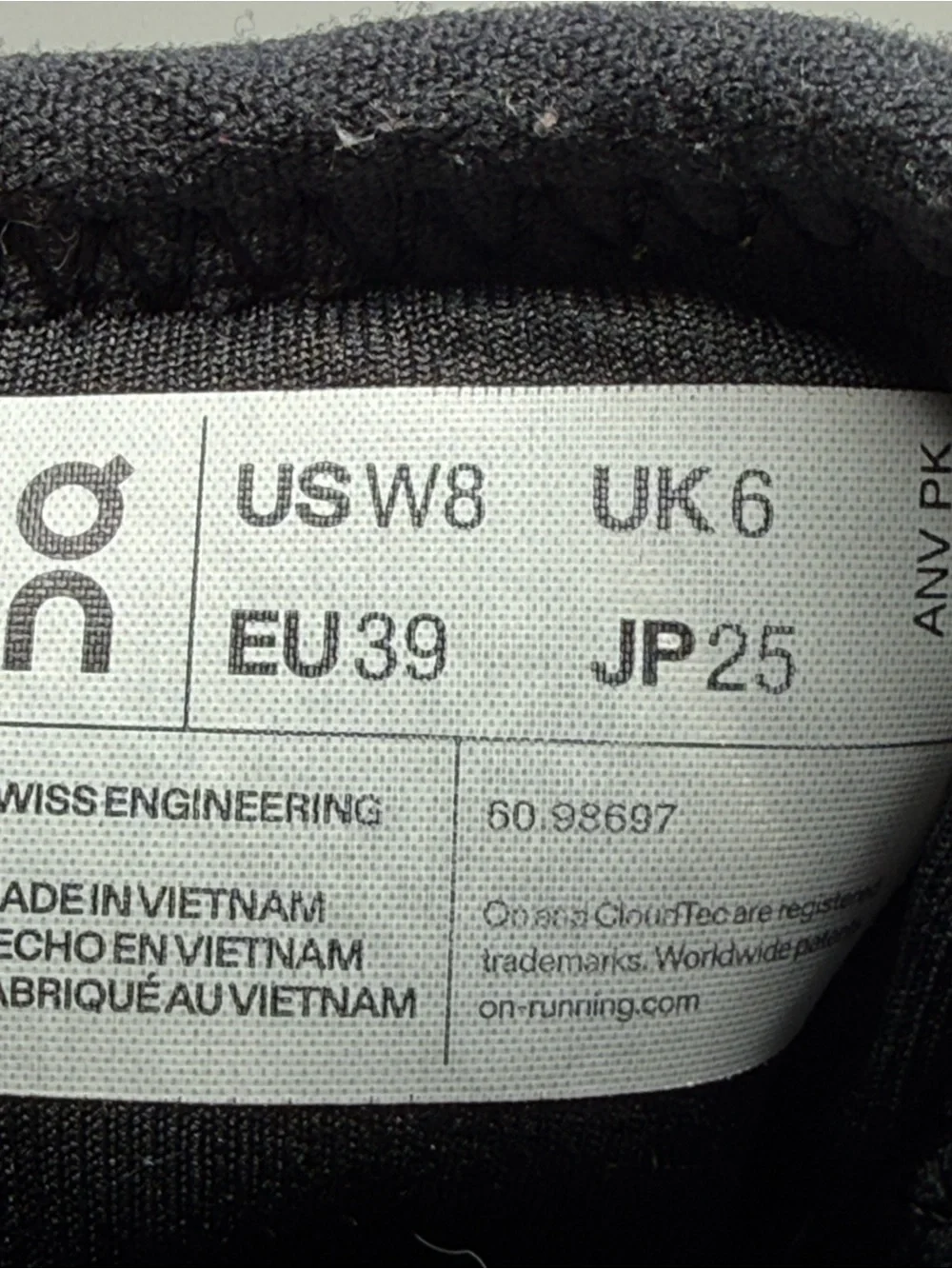 On Running breathable mesh