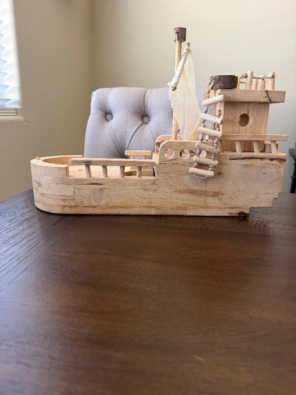 Wooden pirate ship