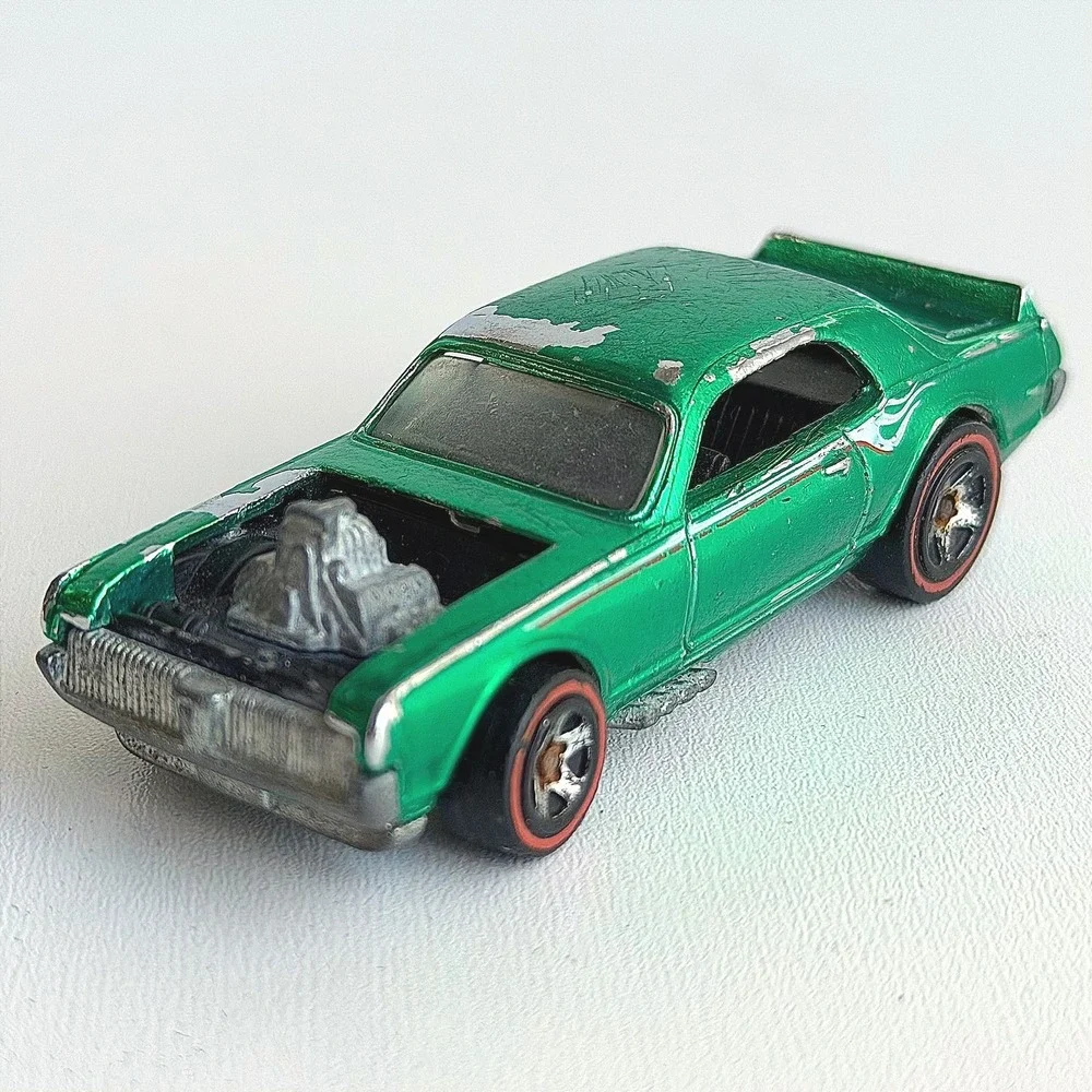 Vintage Hot Wheels 1967 Nitty Gritty Kitty Redline Car Green Rare Flames Custom‎