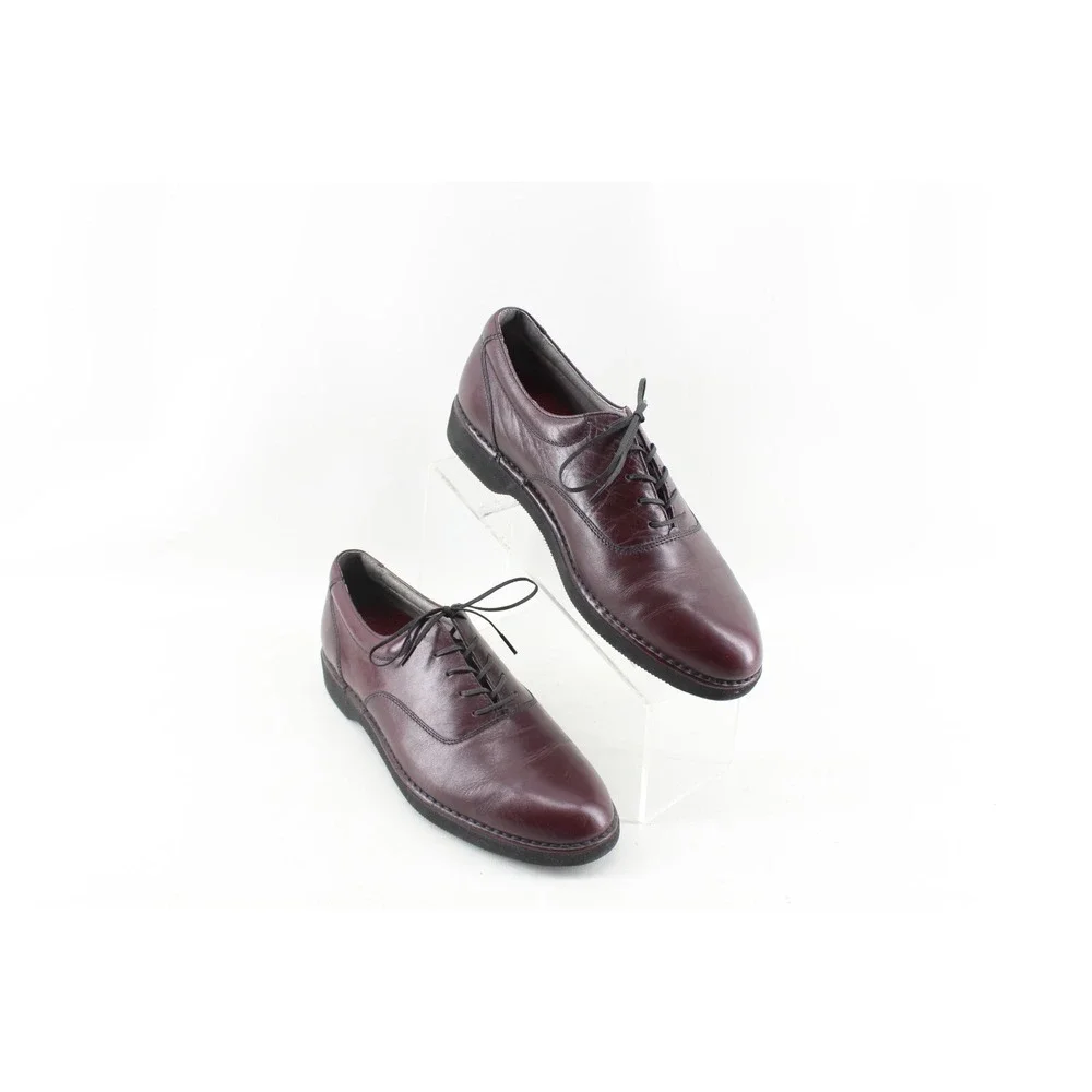 Rockport Leather Dressports Vibram Sole Men's Shoes 7.5 M Burgundy Lightweight‎
