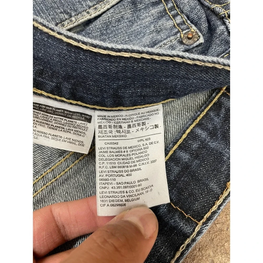 Levis 559 Jeans Mens 36x32 Blue Denim‎ Straight Leg Zip Fly Mid Rise 5-Pocket