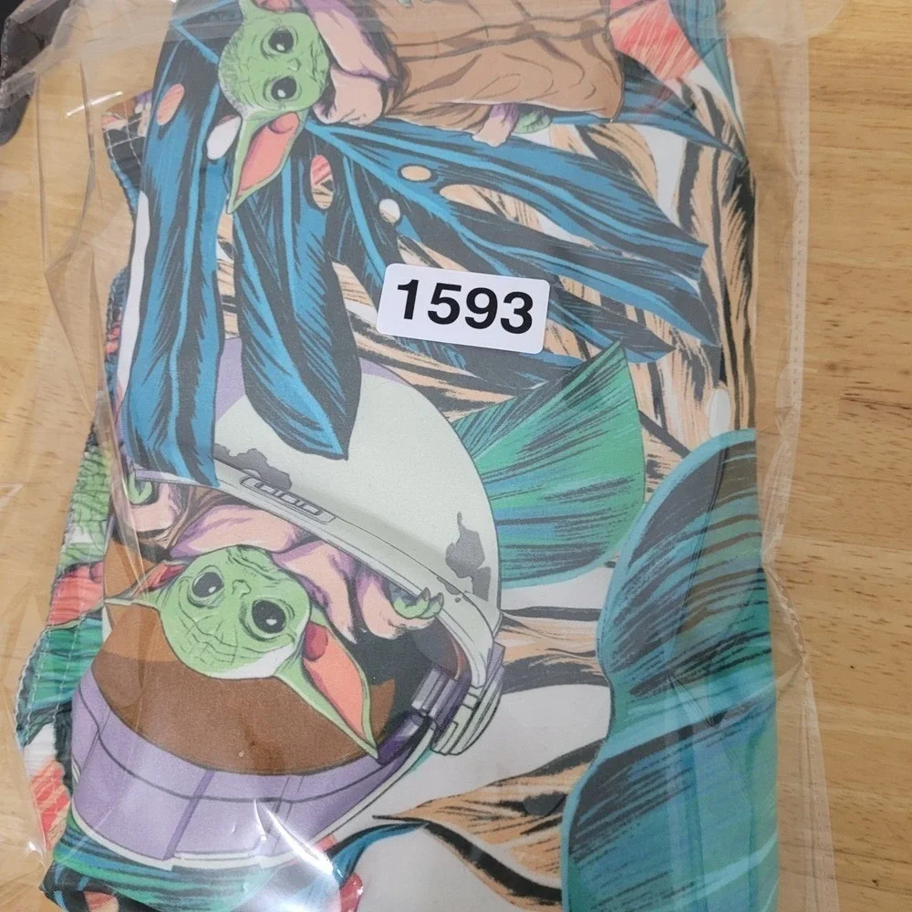 Star Wars Men’s Swim Trunks in Green, Teal, White
