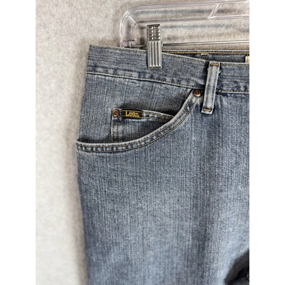 Lee Jeans Mens 38x29 Blue Regular Fit‎ Straight Leg Denim Classic Casual Pants