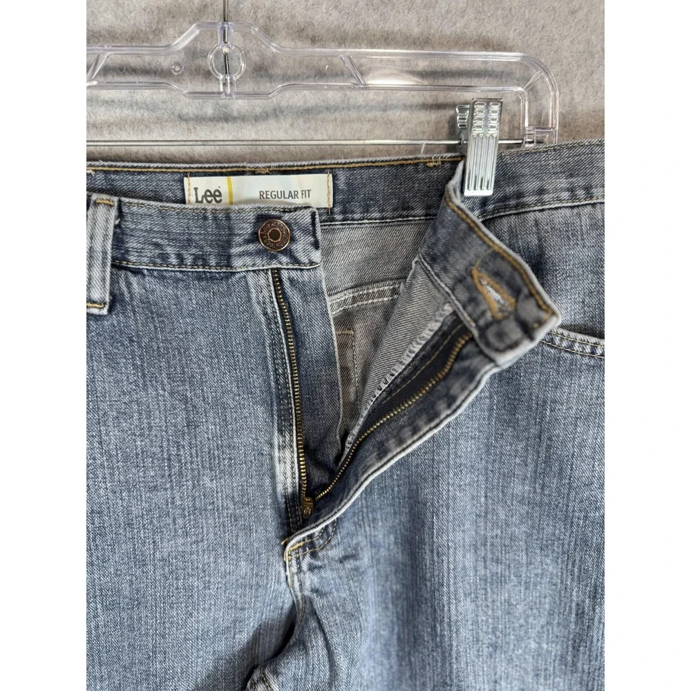 Lee Jeans Mens 38x29 Blue Regular Fit‎ Straight Leg Denim Classic Casual Pants