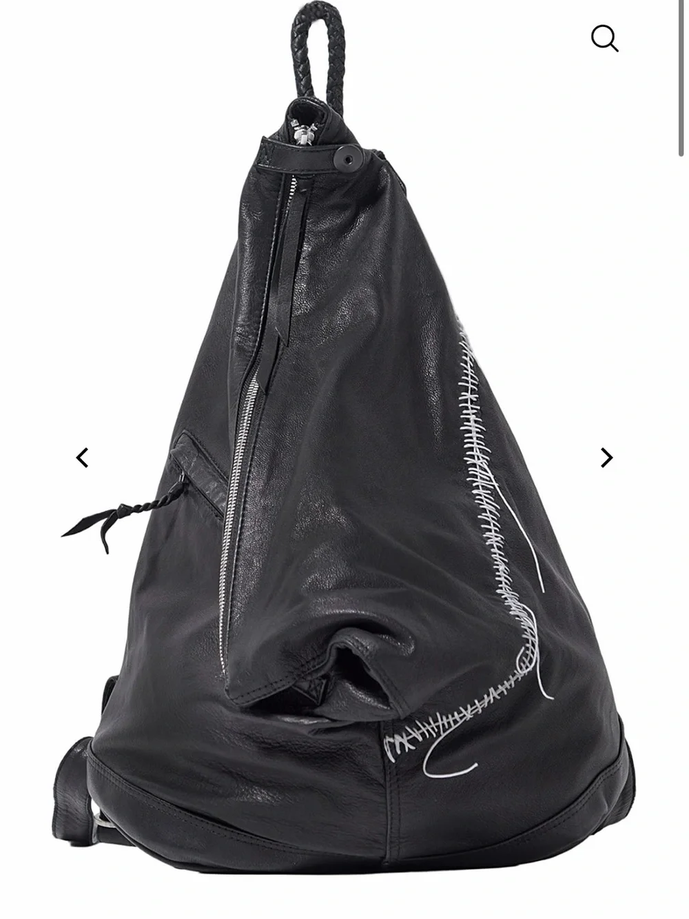 KmRii 2202-BG01 Hand Stitch Triangle Backpack