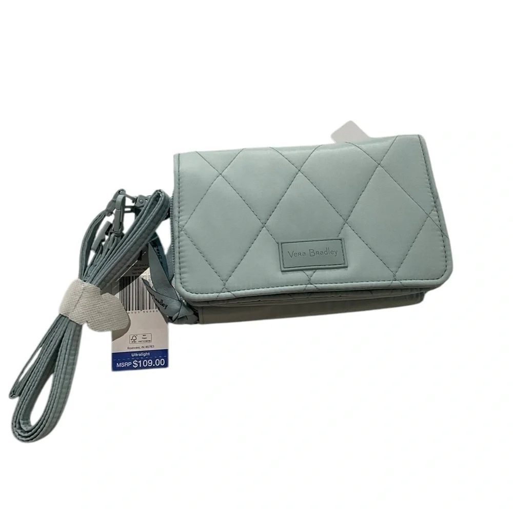 Vera Bradley Ultralight RFID 3-in-1 Crossbody in Sea Salt Blue