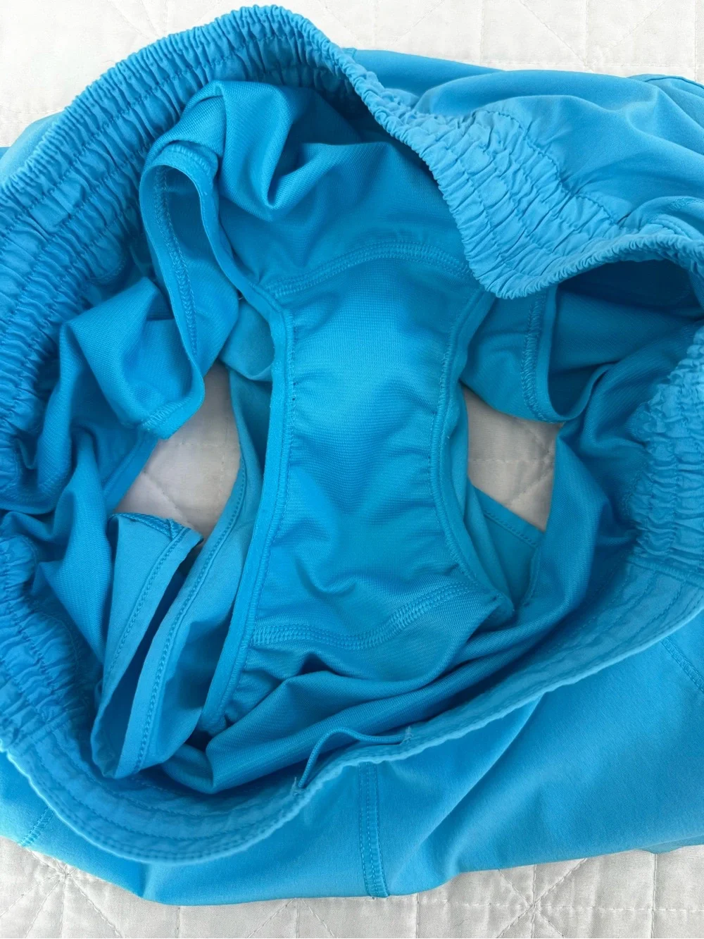 Lululemon Hotty-Hot High-Rise Lined Shorts 4” Bright Turquoise Blue