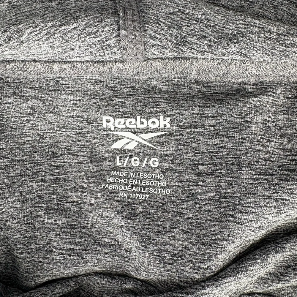 Reebok Men's Heathered Gray Zip-Up Sweater
